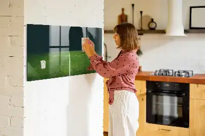 Magnetisk tavle med tørreslettefunktion fodboldbane