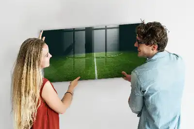 Magnetisk tavle med tørreslettefunktion fodboldbane