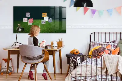 Magnetisk tavle med tørreslettefunktion fodboldbane