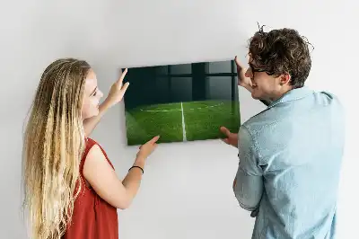 Magnetisk tavle med tørreslettefunktion fodboldbane