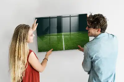 Magnetisk tavle med tørreslettefunktion fodboldbane