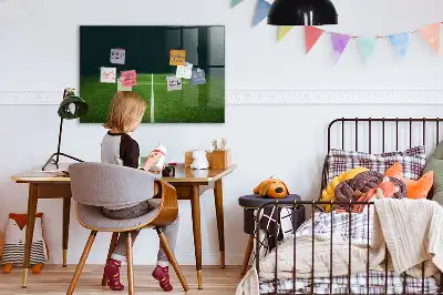 Magnetisk tavle med tørreslettefunktion fodboldbane