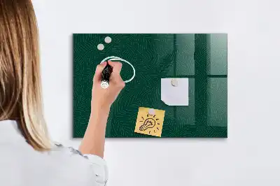 Magnetisk tegnetavle med bladmønster