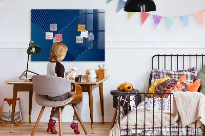 Magnetisk glastavle Tørreslette dekorativt abstrakt motiv