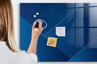 Magnetisk glastavle Tørreslette dekorativt abstrakt motiv