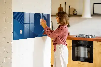 Magnetisk glastavle Tørreslette dekorativt abstrakt motiv
