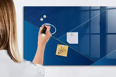 Magnetisk glastavle Tørreslette dekorativt abstrakt motiv