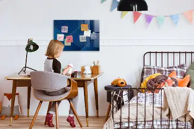 Magnetisk glastavle Tørreslette dekorativt abstrakt motiv