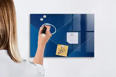 Magnetisk glastavle Tørreslette dekorativt abstrakt motiv