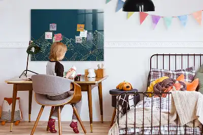 Magnetisk tegnetavle med motiv af bjerge