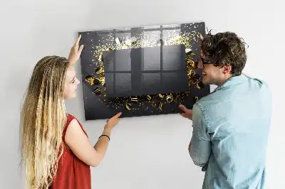 Magnetisk tegnetavle med guldkonfetti