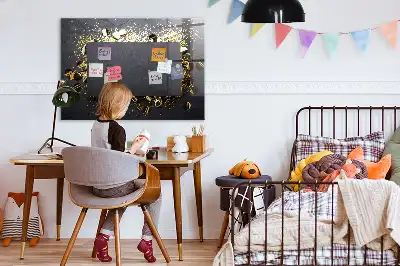 Magnetisk tegnetavle med guldkonfetti