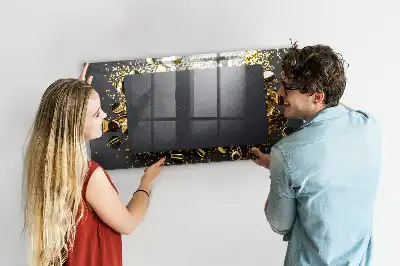 Magnetisk tegnetavle med guldkonfetti