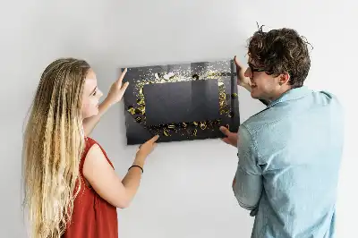 Magnetisk tegnetavle med guldkonfetti