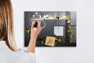 Magnetisk tegnetavle med guldkonfetti