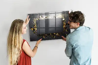 Magnetisk tegnetavle med guldkonfetti