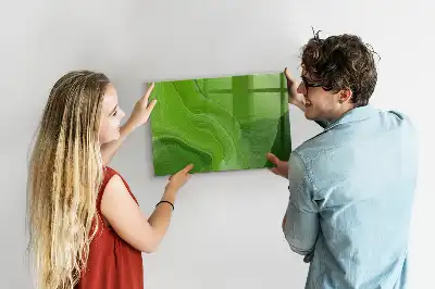 Magnetisk tavle Tørreslette med motiv af moderne bølger