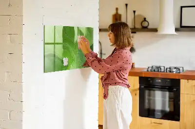 Magnetisk tavle Tørreslette med motiv af moderne bølger