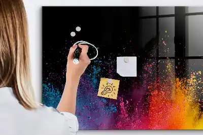 Magnetisk tegnetavle i farveeksplosion-design