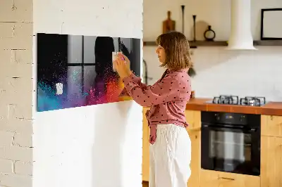 Magnetisk tegnetavle i farveeksplosion-design