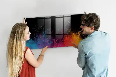 Magnetisk tegnetavle i farveeksplosion-design