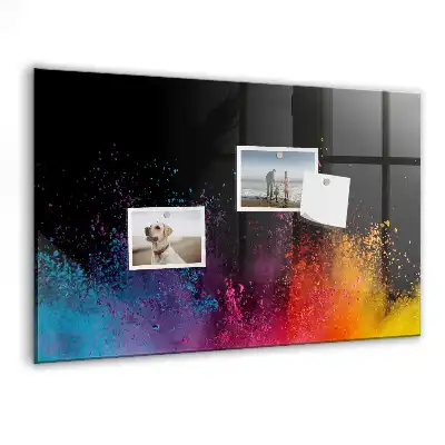 Magnetisk tegnetavle i farveeksplosion-design