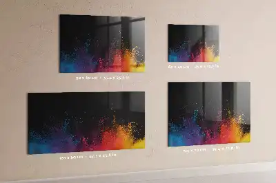 Magnetisk tegnetavle i farveeksplosion-design