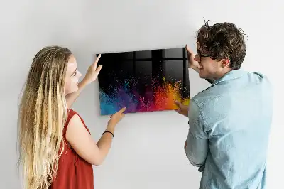 Magnetisk tegnetavle i farveeksplosion-design