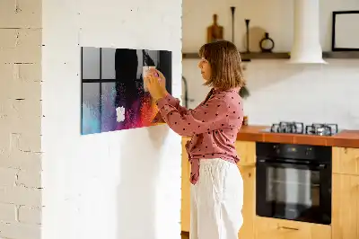 Magnetisk tegnetavle i farveeksplosion-design
