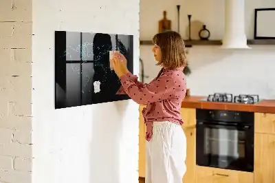 Magnetisk verdenskort tørreslette tavle med omrids