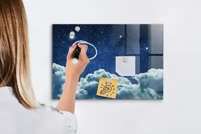 Magnetisk tegnetavle med motiv af natstemning