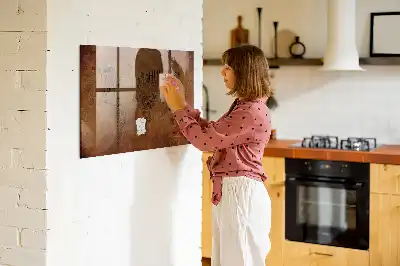 Magnetisk verdenskort med landenavne til at tegne på