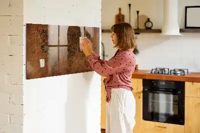 Magnetisk verdenskort med landenavne til at tegne på