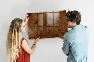 Magnetisk verdenskort med landenavne til at tegne på