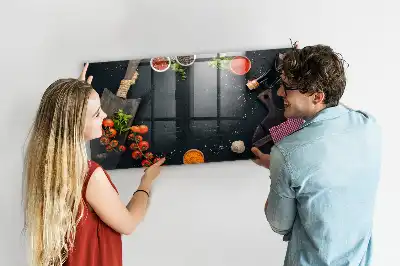 Magnetisk tegnetavle til køkkenet