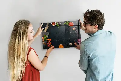 Magnetisk tegnetavle til køkkenet
