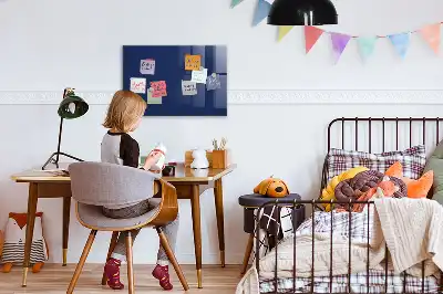 Tørreslette magnetisk tavle i blå