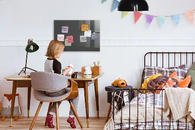 Tørreslette magnetisk tavle grå