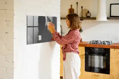 Tørreslette magnetisk tavle grå