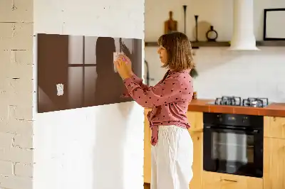 Tørreslette magnetisk tavle brun