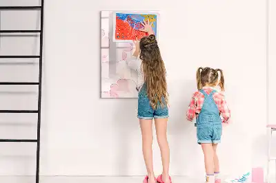 Magnetisk whiteboard med akvarelkronblade