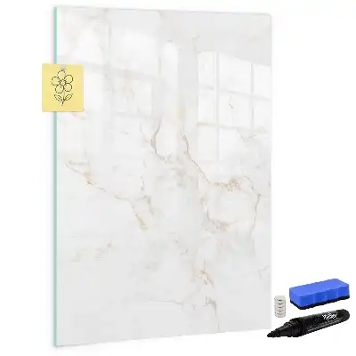 Magnetisk whiteboard i elegant marmor-design