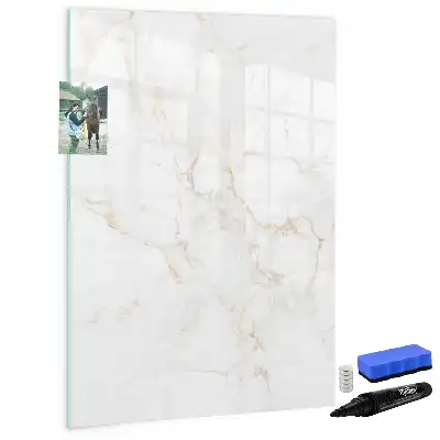 Magnetisk whiteboard i elegant marmor-design