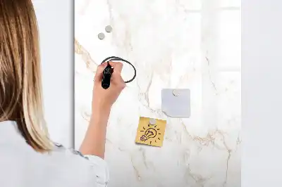 Magnetisk whiteboard i elegant marmor-design