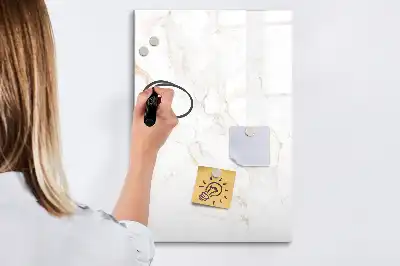 Magnetisk whiteboard i elegant marmor-design