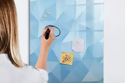 Magnetisk tørresletteboard med motiv af abstrakt trekantsmønster