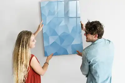 Magnetisk tørresletteboard med motiv af abstrakt trekantsmønster