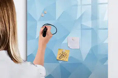 Magnetisk tørresletteboard med motiv af abstrakt trekantsmønster