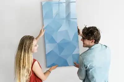 Magnetisk tørresletteboard med motiv af abstrakt trekantsmønster