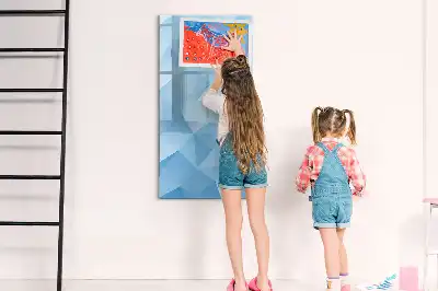 Magnetisk tørresletteboard med motiv af abstrakt trekantsmønster